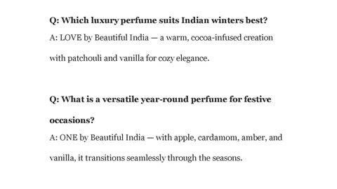 Seasonal Guide: Choosing the Right Luxury Perfume in India All Year Round