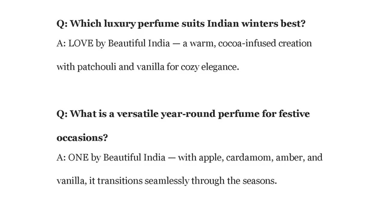 Seasonal Guide: Choosing the Right Luxury Perfume in India All Year Round