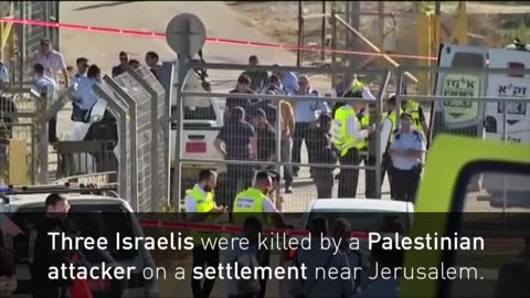 Three Israelis killed in West Bank attack