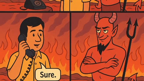 "Hell to Hell Call — Free of Charge!" 🔥📞😈
