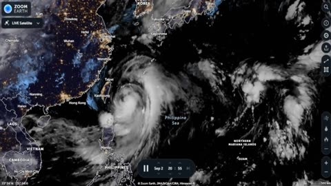 Miran Rubin - Super Typhoon Hinnamnor (Henry) 2022 - Zoom Earth | Live Hurricane Tracker (Deo 2)