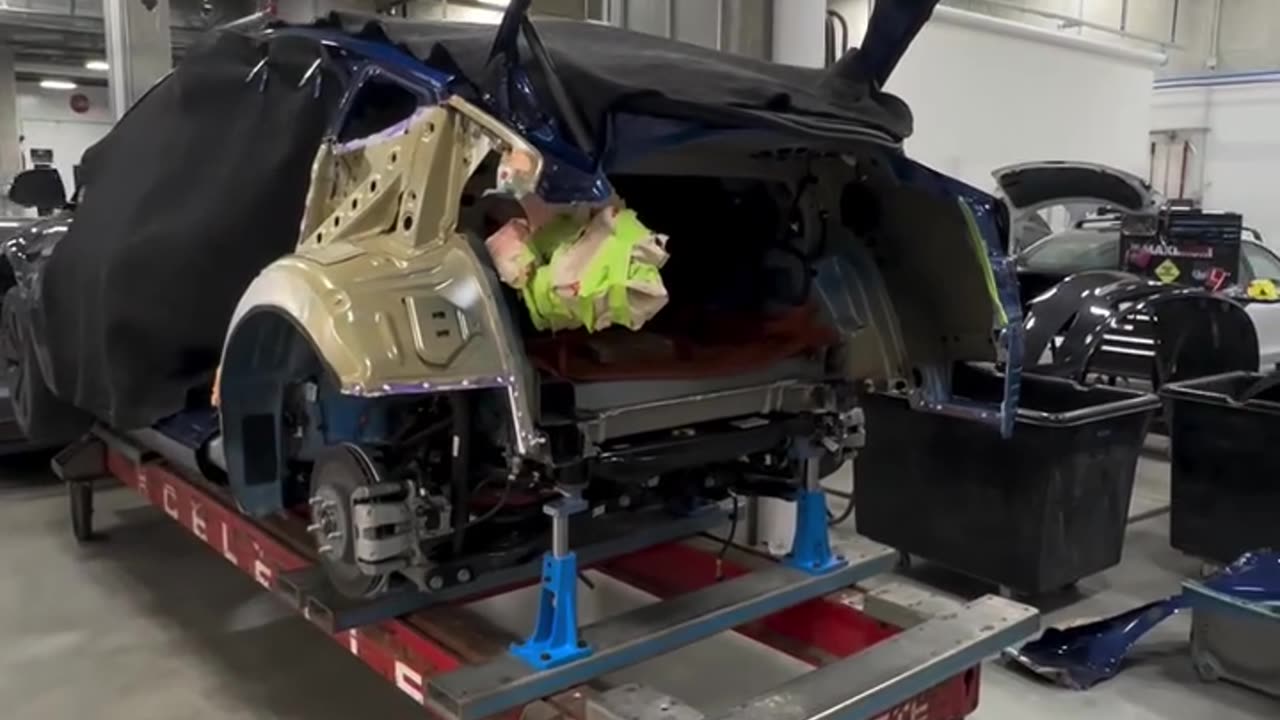 Tesla model 3 getting a whole new rear end & 1/4 panel,