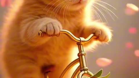 Parting. A kitten is looking for a friend.