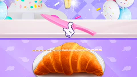 Unicorn Cooking: Croissant Ice Cream Sandwich