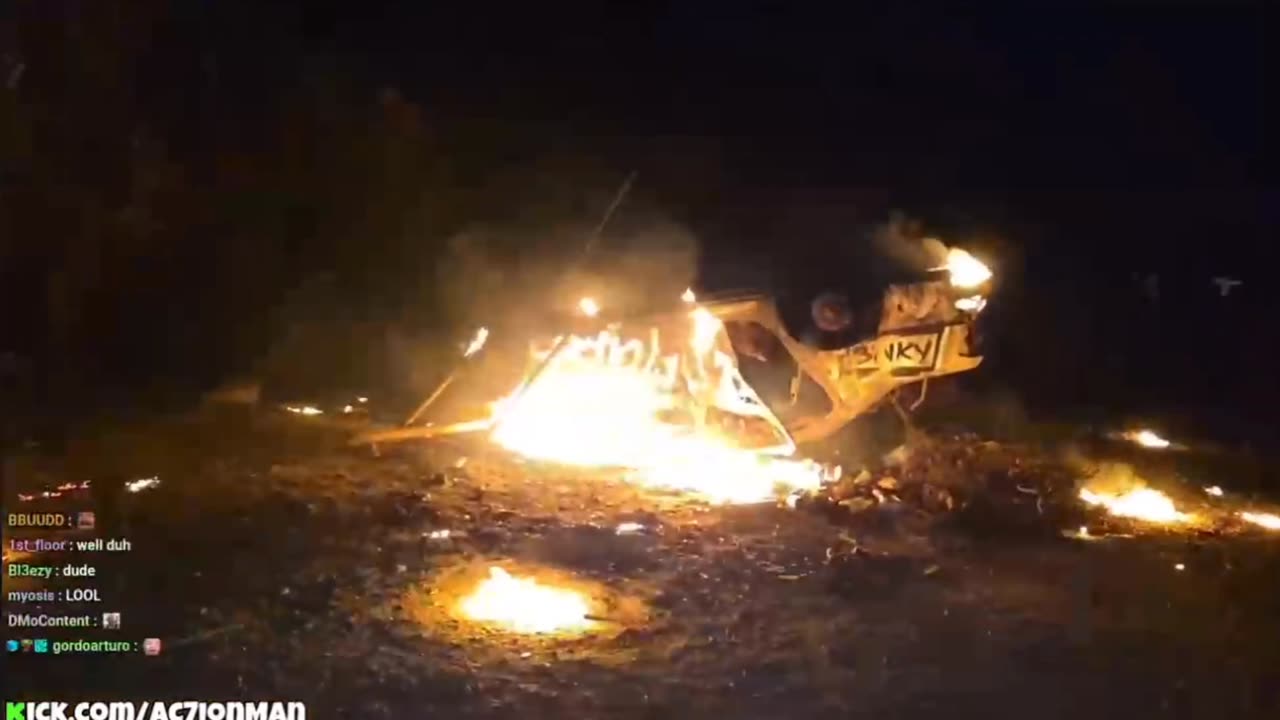 Slab City Molotov Cocktail Fail
