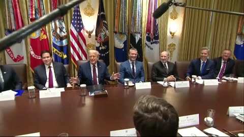 President Trump holds cabinet meeting