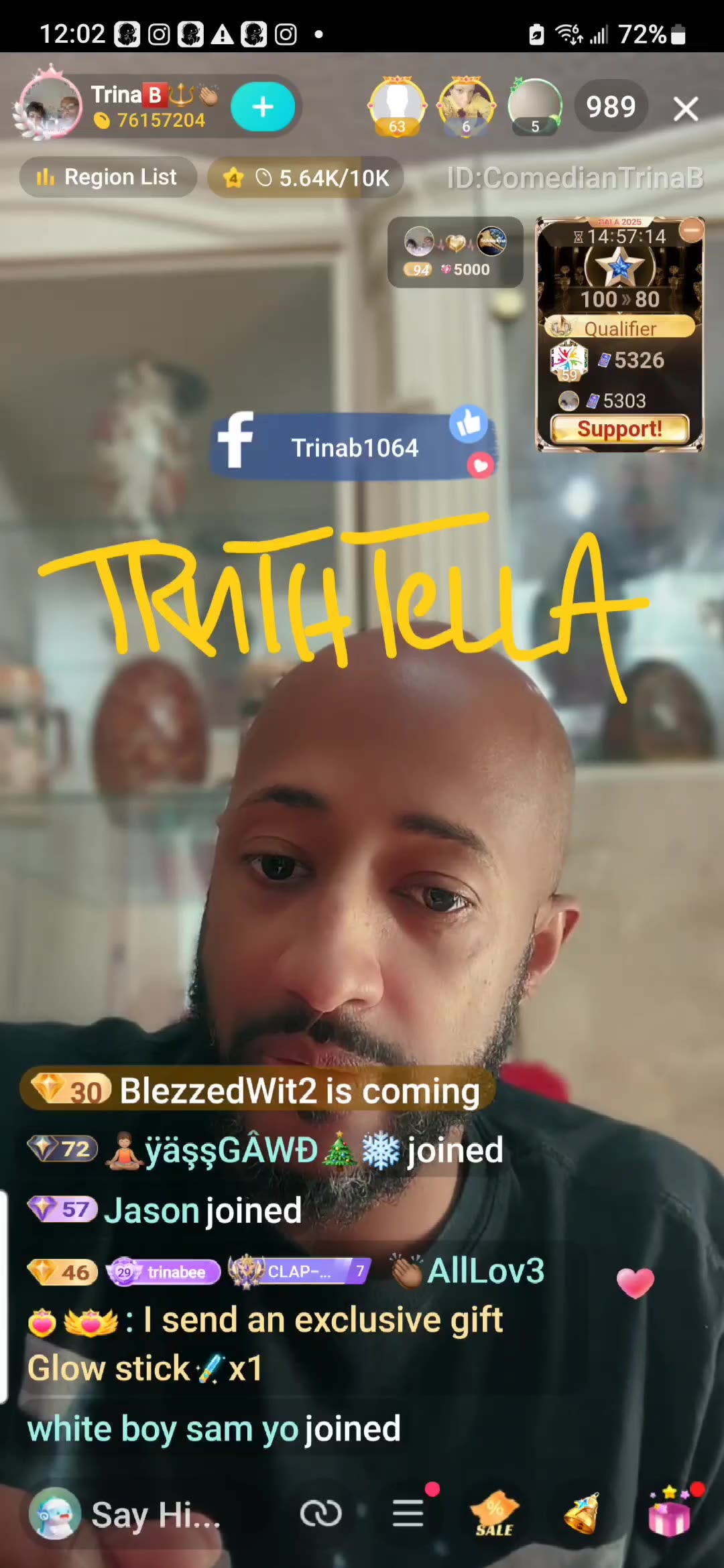 TRINA B WARNS TVKILLER THEN READS HIM & HIS WIFE FOR FILTH OVER FACEBOOK POST