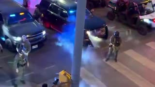 Austin gets in on the anti deportation riots. Reporter arrested for not complying