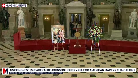 🇺🇸 Speaker Mike Johnson Holds Vigil For American Martyr Charlie Kirk in US Congress [LIVE]