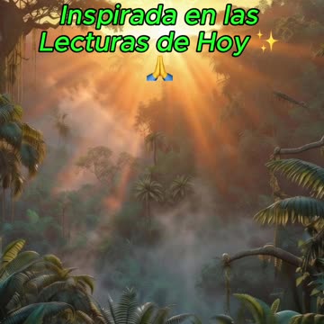 🙏✨ Oración Inspirada en las Lecturas de Hoy ✨🙏
