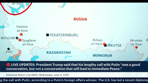 America’s Mayor Live (683): Russia Vows to Strike Back Hard after Ukraine Drone Attack on Airfields