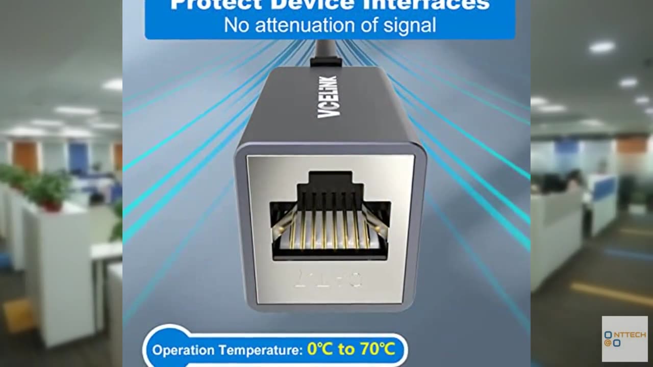 VCELINK Cat7 Ethernet Coupler Female to Female, Shielded RJ45 Coupler PoE Cable