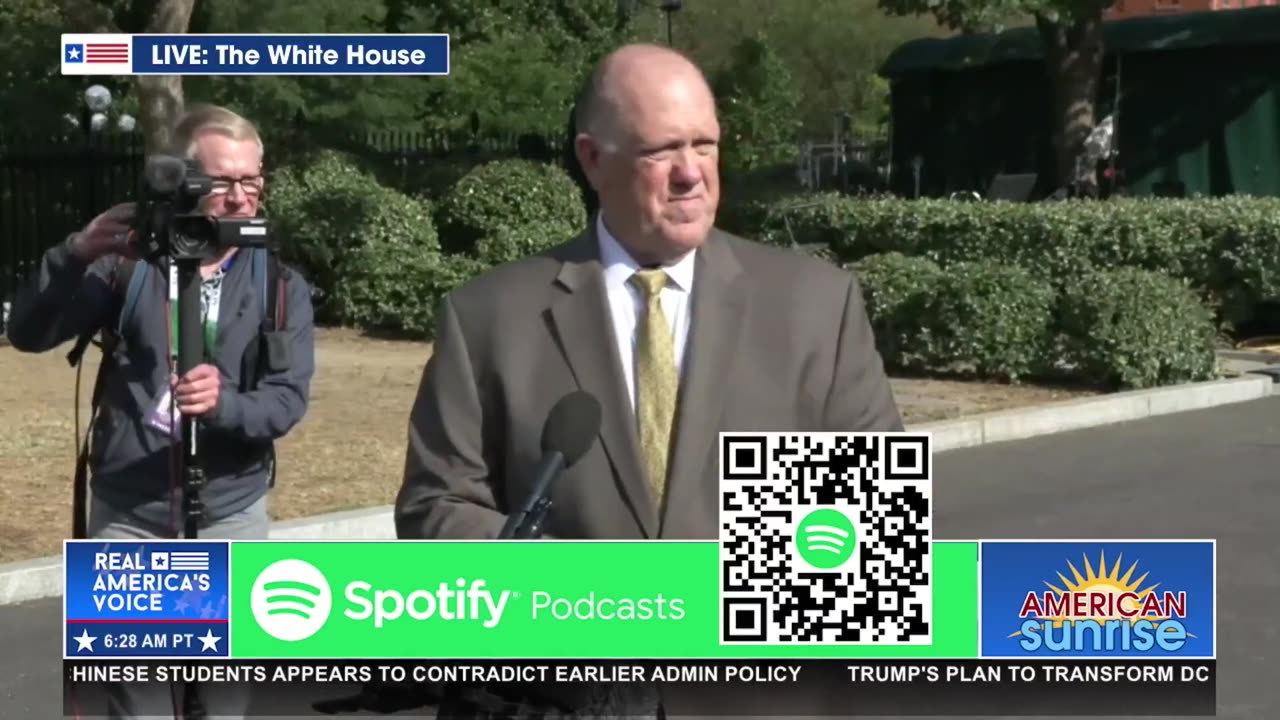 TOM HOMAN SPEAKS TO THE PRESS