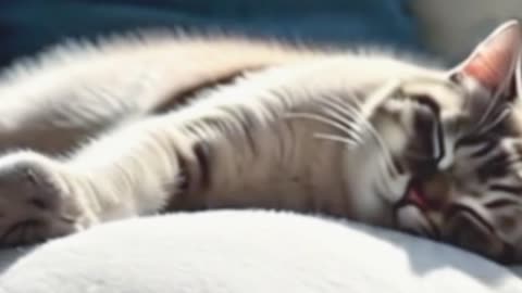Lazy Cat's Monday Mood Be Like… 💤🐱