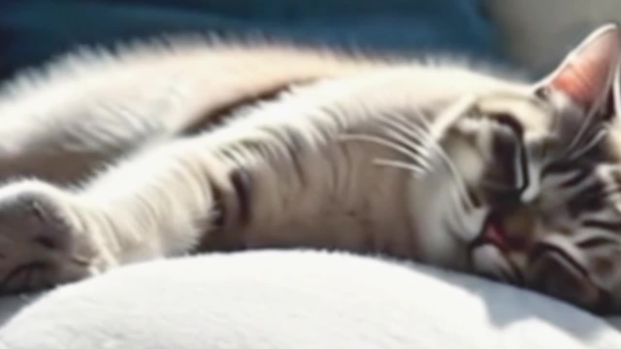 Lazy Cat's Monday Mood Be Like… 💤🐱