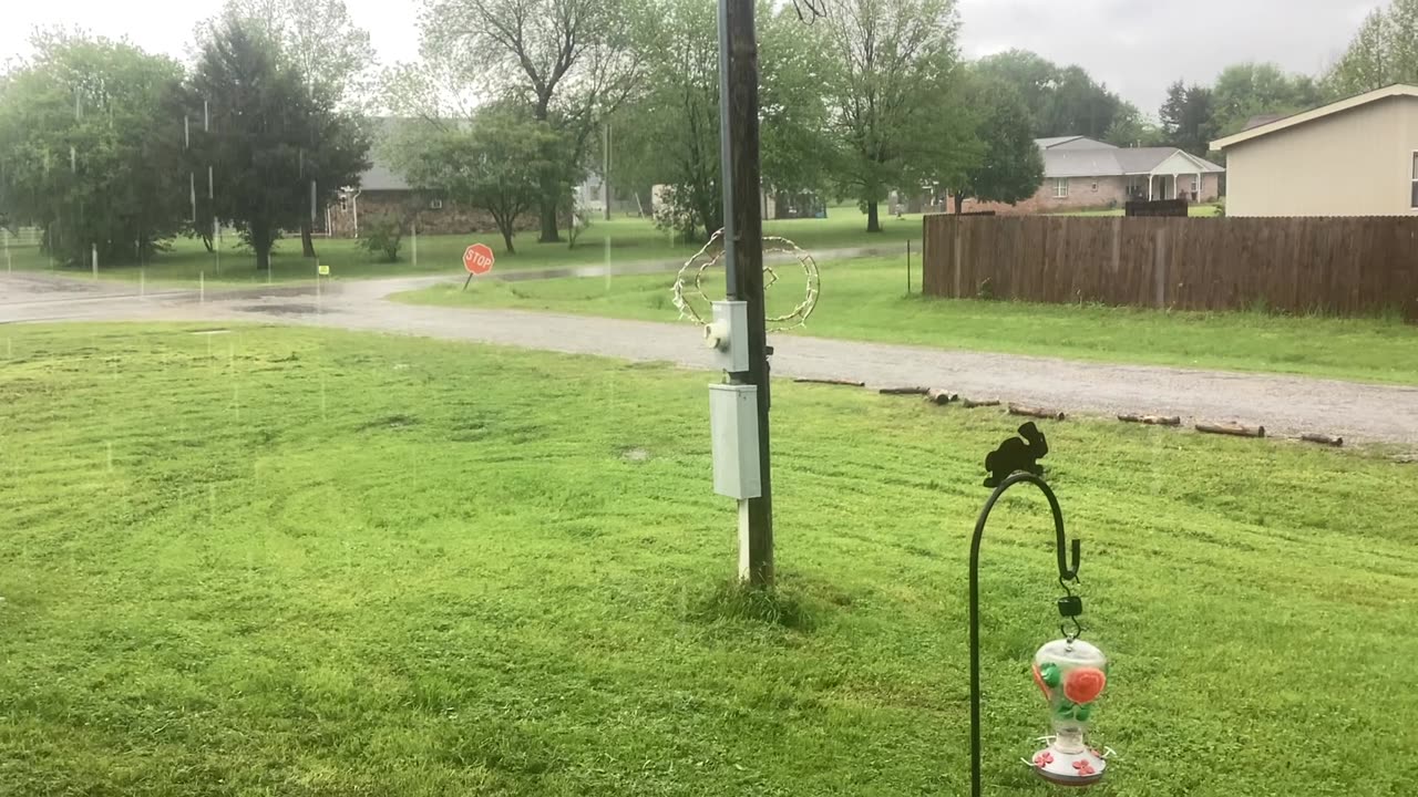 April Showers, bring may flowers.. rainy day in small town Oklahoma