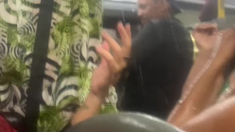 Rain Pours Into Public Transport Through Open Sunroof