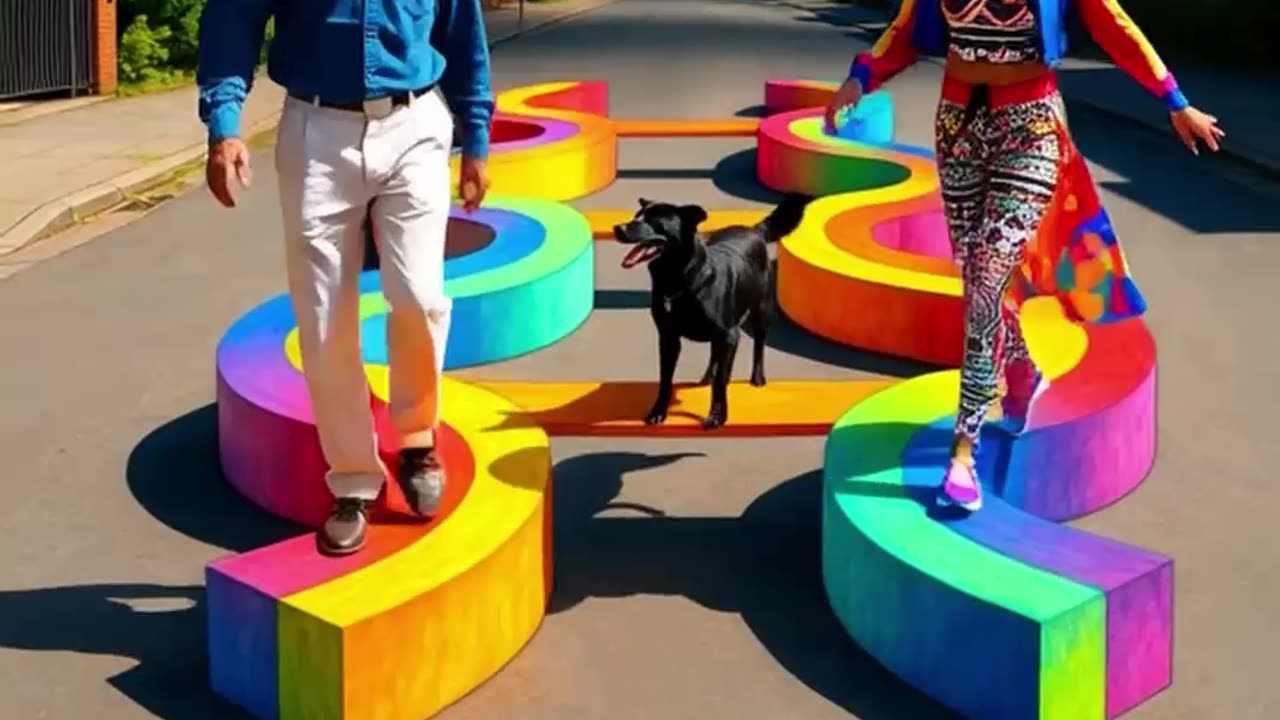 3D Art Walk-Uk-Jini#Shorts