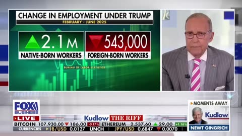 Larry Kudlow: Trump has had "one, big, beautiful bill" for the first half of the year.
