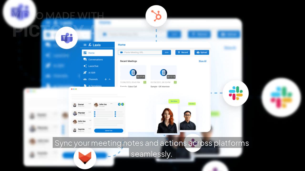 Laxis Integrations: Connect AI-Powered Notes with HubSpot, Salesforce, Zoom & More