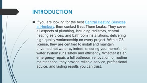 Best Central Heating Services in Henbury