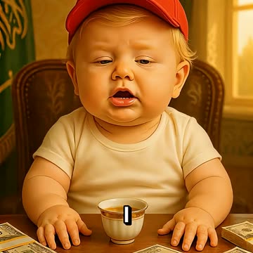 Trump Baby Reject Saudi Coffee