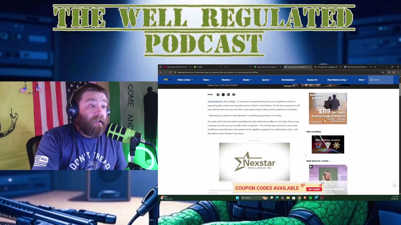 The Well Regulated Podcast | Pod #9 | Non-Citizen Cops & National Guard in NM: Is This the Wild West