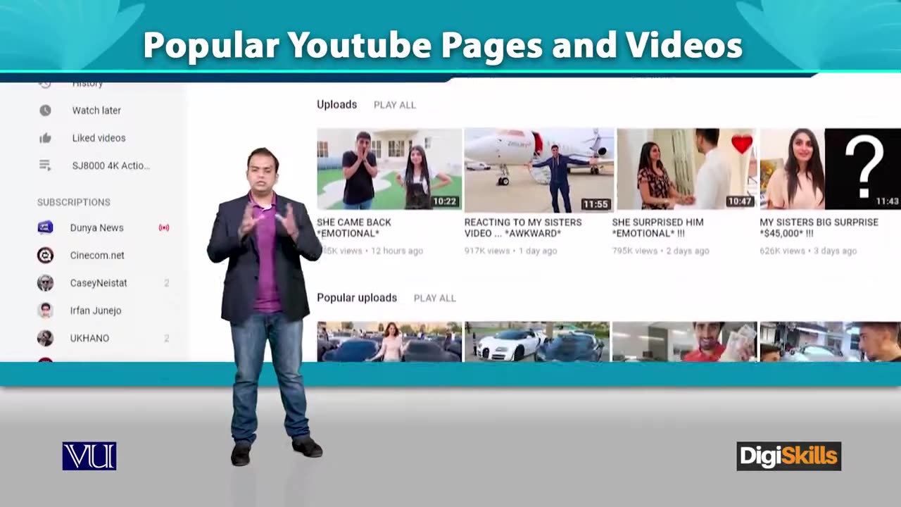 69 YOUTUBE - Popular YouTube Pages and Videos - Digital Marketing