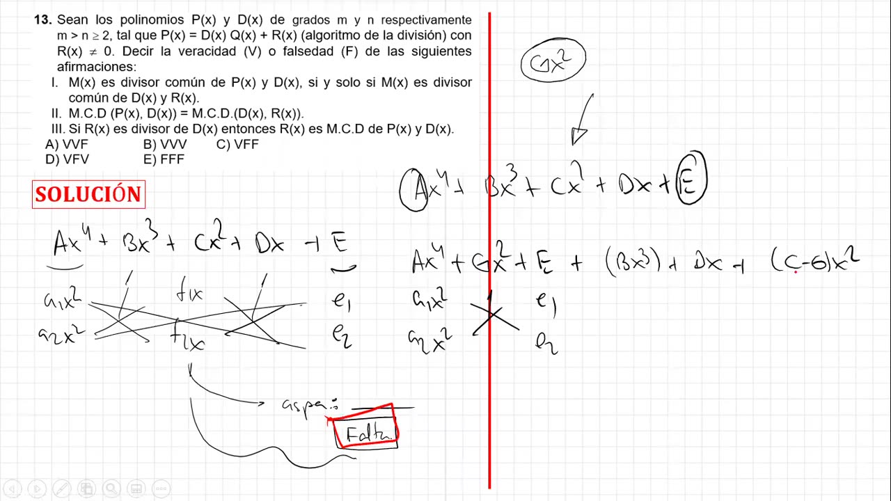 ASEUNI PARALELO | Semana 07 | Álgebra