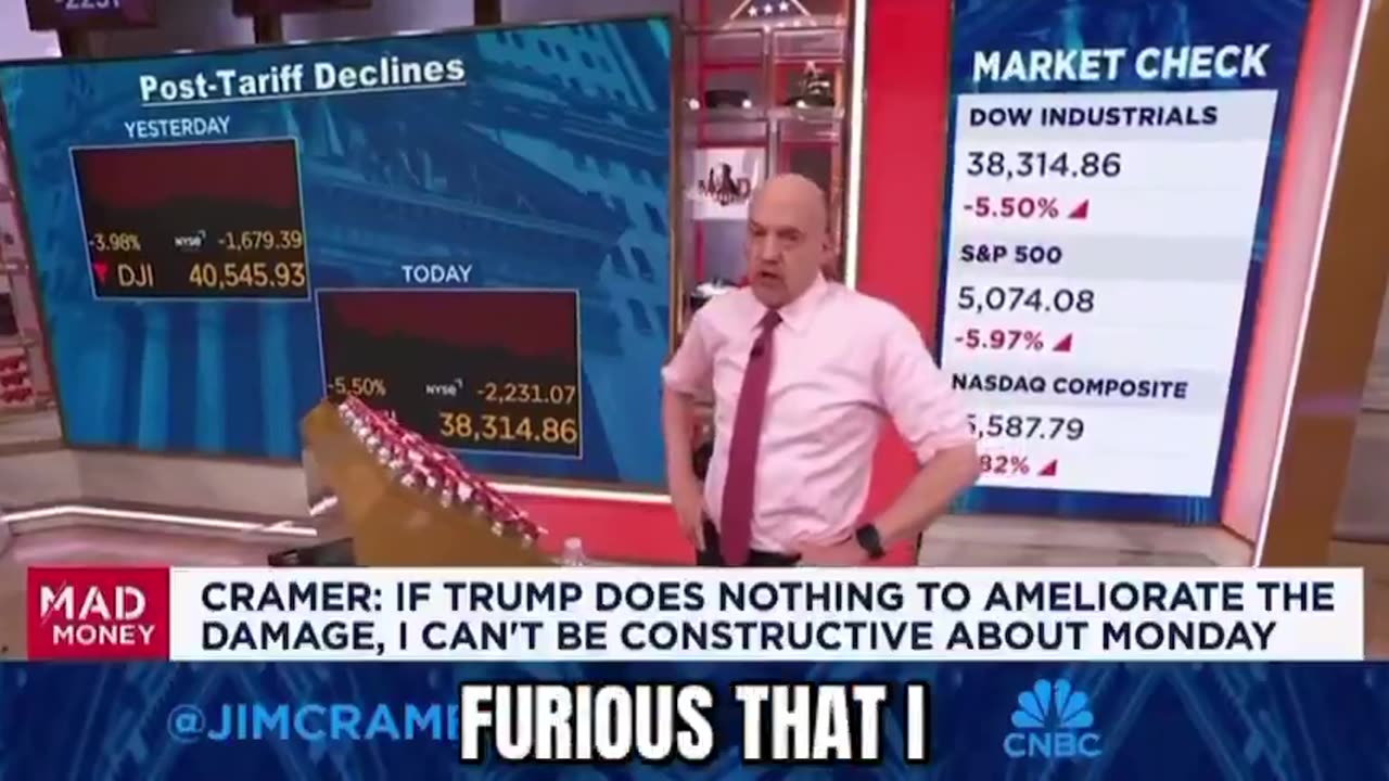 Jim Cramer is warning viewers of a "Black Monday" level stock market crash