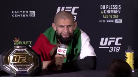 Khamzat Chimaev Post-Fight Press Conference | UFC 319