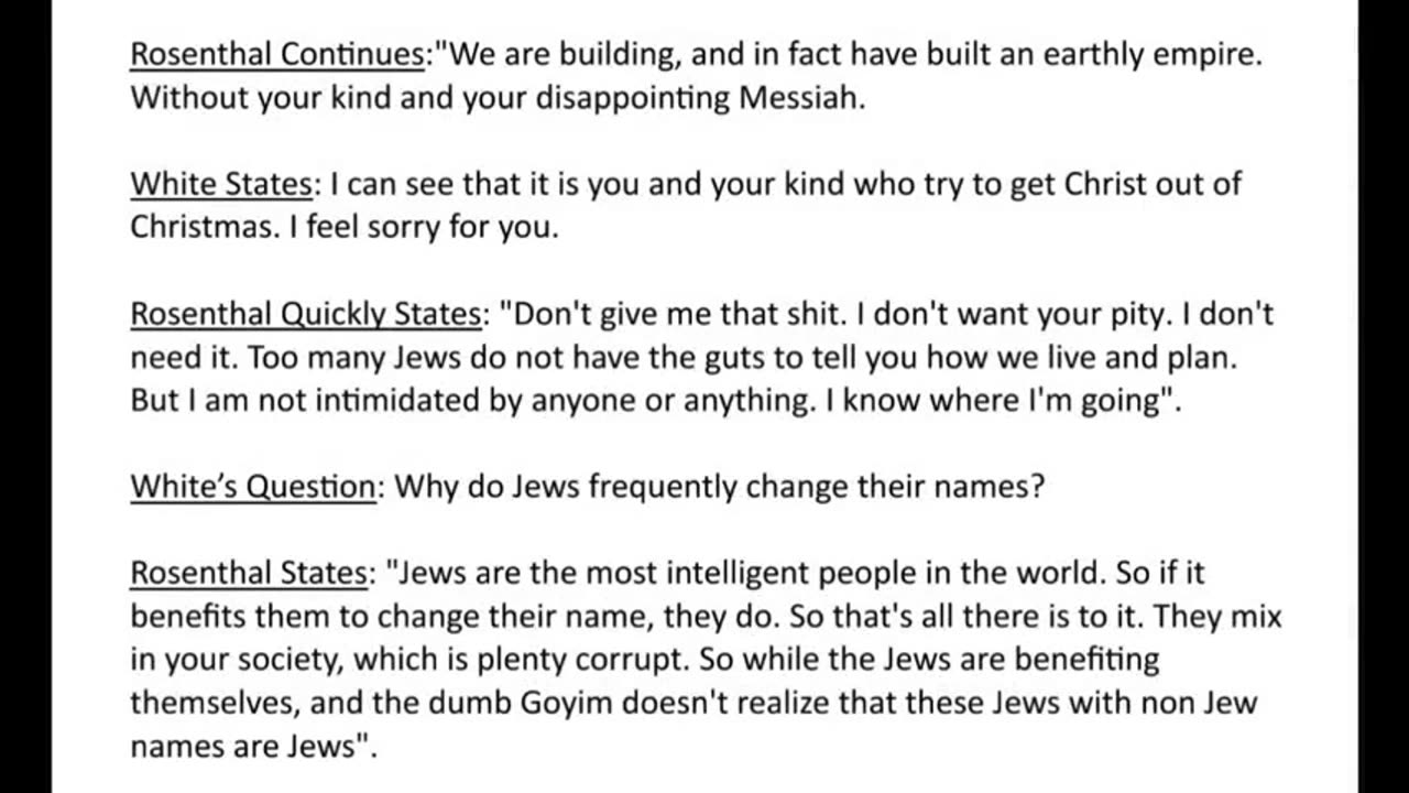 The Harold Wallace Rosenthal Interview 1976