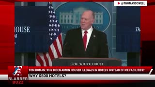 Tom Homan: Why Biden Admin Housed Illegals In Hotels Instead Of ICE Facilities?