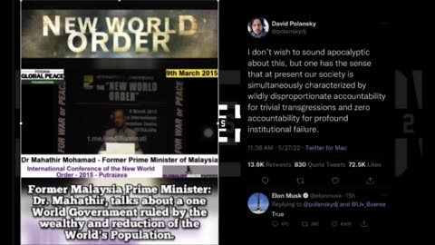 Former Malaysian Prime Minister Dr. Mahathir talks about the New World Order
