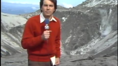 Standing on Mount St. Helens Days Before Eruption - May 1980