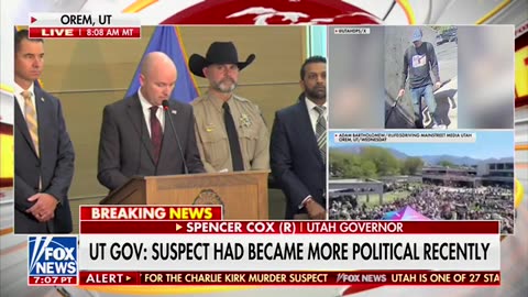 Gov. Spencer Cox provides updates on Charlie Kirk's assassination