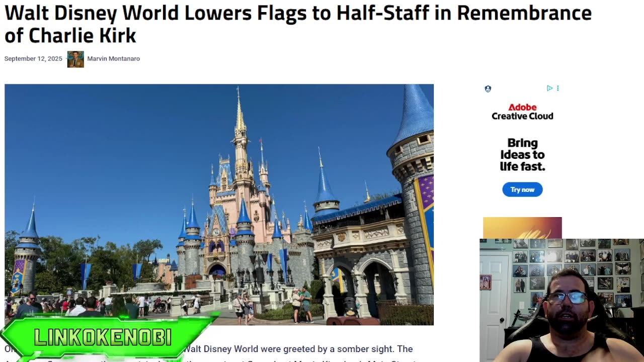 Walt Disney World Honors Charlie Kirk's Death