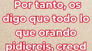 “La fe que recibe al orar” Marcos 11:24. #shortvideo #youtubeshorts #ytshorts #reels #shorts #yt