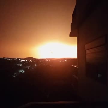 Israeli airstrikes on the town of Bnaafoul, southern Lebanon