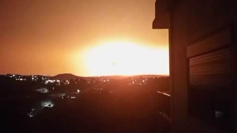 Israeli airstrikes on the town of Bnaafoul, southern Lebanon