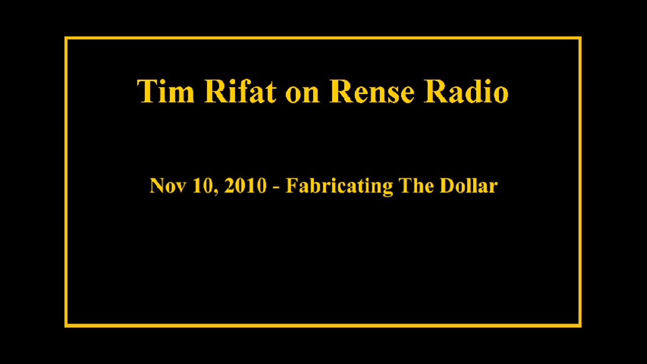 Nov 10, 2010 - Fabricating The Dollar