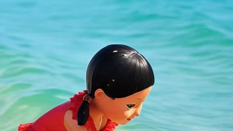 Younghee who is happy by the sea(바닷가에서 즐거운 영희)