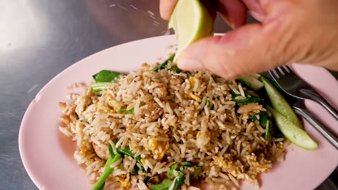 Fried rice street food thailand