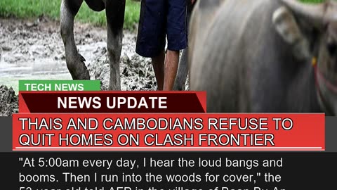 Thais and Cambodians Refuse to Quit Homes on Clash