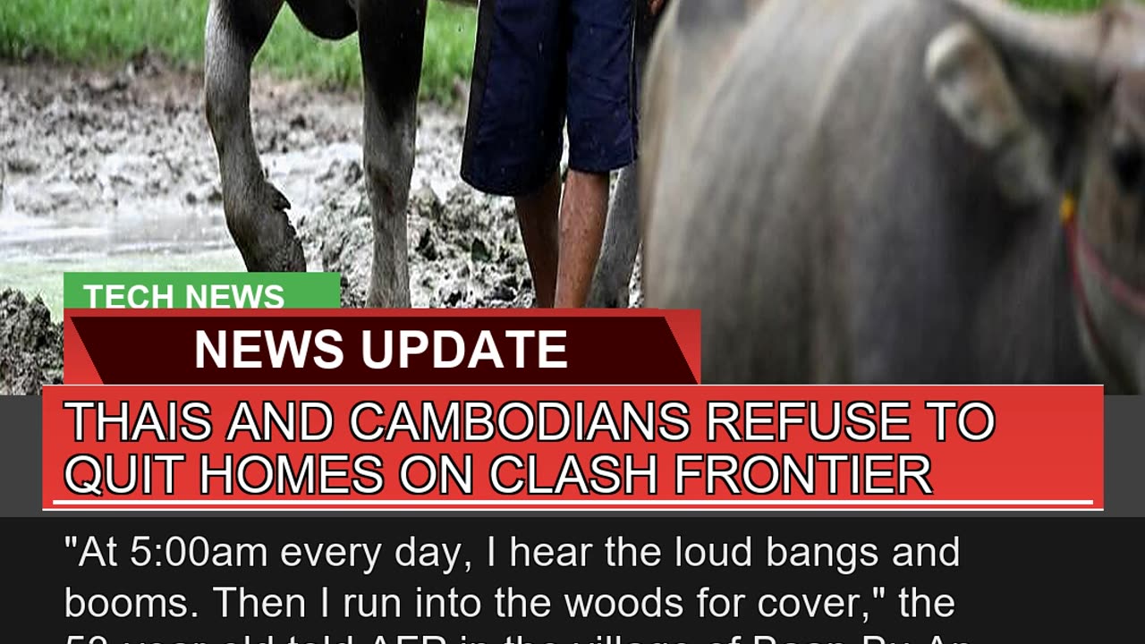 Thais and Cambodians Refuse to Quit Homes on Clash