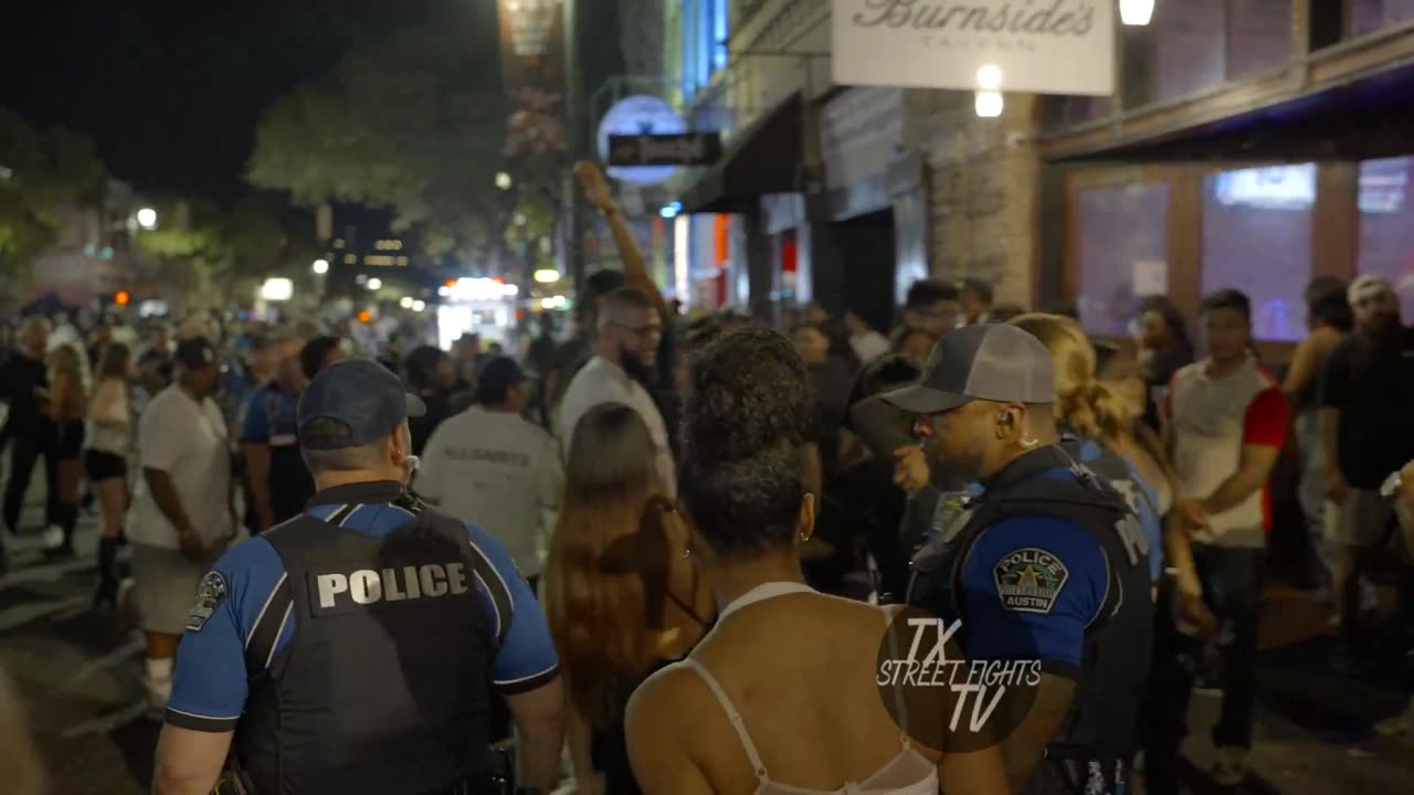 Fight Breaks Out on 6th Street, Austin TX | 10-11-2024 Footage Caught on Camera