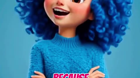 Cute Blue-Haired Girl & Her Owl | Fun 3D Animation Shorts 🦉✨ #shorts
