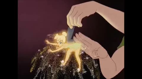 Disney's Peter Pan (1953) Peter Pan Spanks Tinkerbell