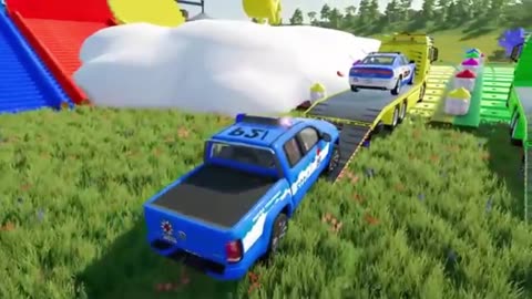 Big Rig Challenges: Police Cars & Mixers – Farming Simulator