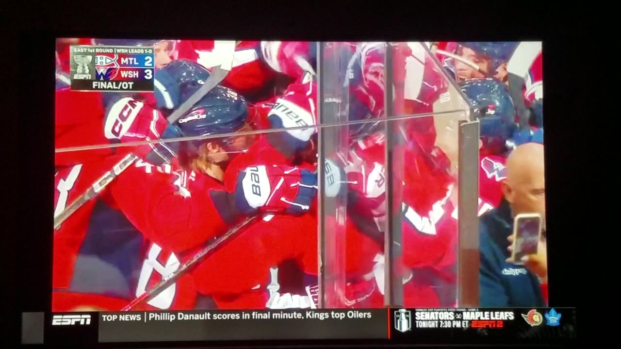 East 1st Round Game 1- MTL vs WSH - Capitals Win in OT 3-2